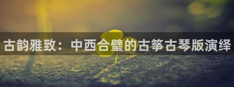 凯发k8娱乐官方下载：古韵雅致：中西合璧的古筝古琴版演绎
