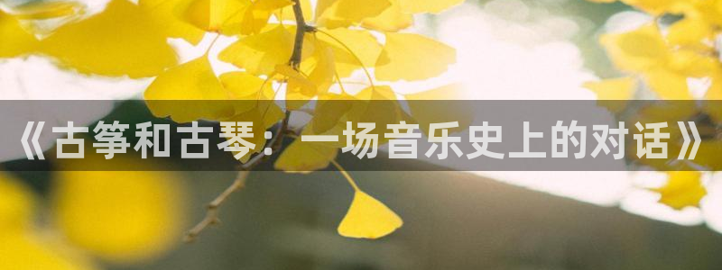 凯发k8网站是多少:《古筝和古琴:一场音乐史上的对话》